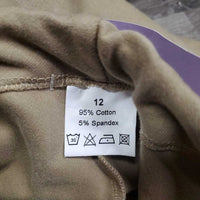 JUNIORS Hvy Cotton Breeches, Pull On, Adj Waistband *xc, clean, curled/folded waist elastic
