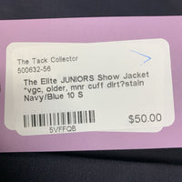 JUNIORS Show Jacket *vgc, older, mnr cuff dirt?stain
