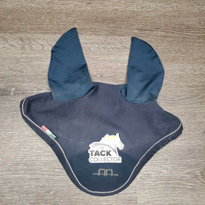 Quilt Jumper Saddle Pad, 1x piping, mesh bonnet *gc, puckers, torn piping, faded, mnr threads, undone stitch, dirt?