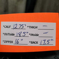 Field Boots, Zips *vgc, clean, mnr dirt, scuffs & stained lining