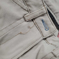 Euroseat Breeches *gc, unstitched seams, stained seat & legs, rubs & pills
