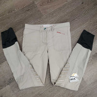 Euroseat Breeches *gc, unstitched seams, stained seat & legs, rubs & pills
