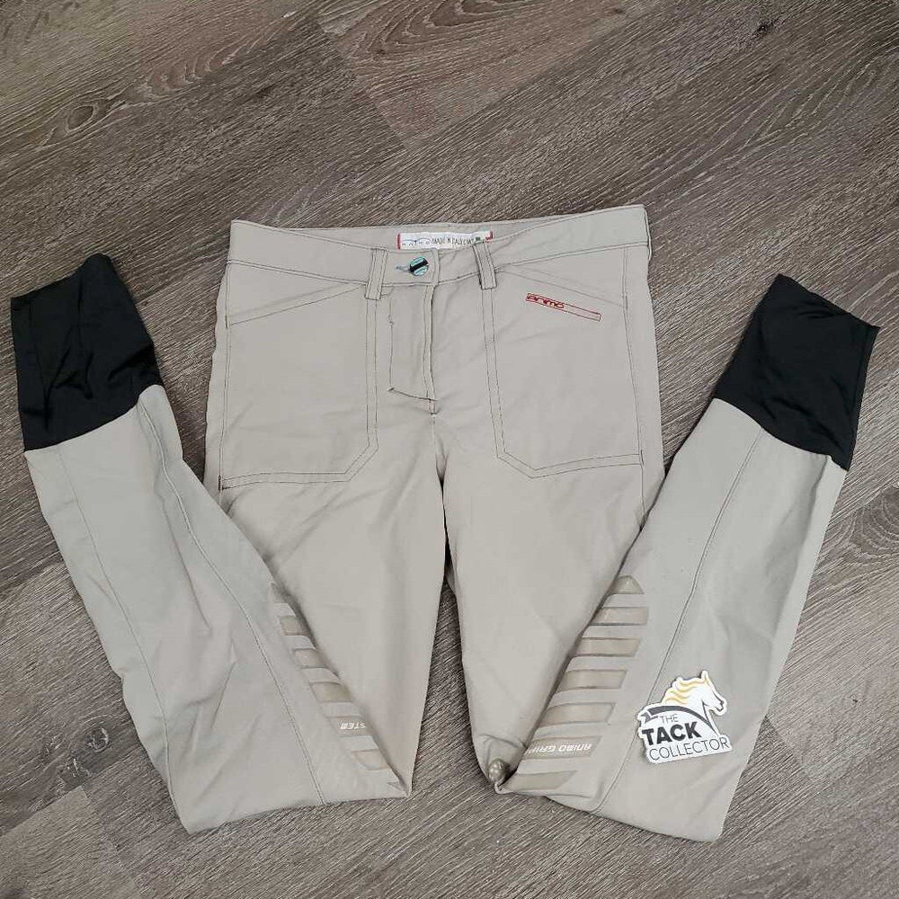 Euroseat Breeches *gc, unstitched seams, stained seat & legs, rubs & pills