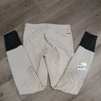 Euroseat Breeches *gc, unstitched seams, stained seat & legs, rubs & pills
