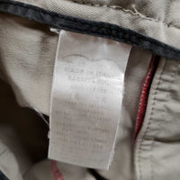 Euroseat Breeches *gc, unstitched seams, stained seat & legs, rubs & pills
