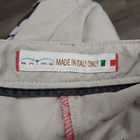 Euroseat Breeches *gc, unstitched seams, stained seat & legs, rubs & pills

