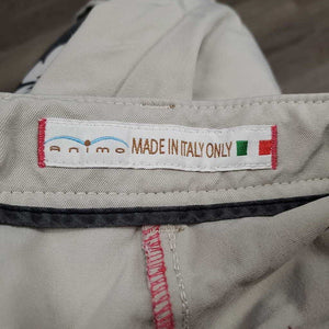 Euroseat Breeches *gc, unstitched seams, stained seat & legs, rubs & pills