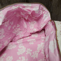 Hvy Cotton Duffle Bag *vgc, mnr hair & dirt, NO Shoulder Strap, older, sewn zipper end