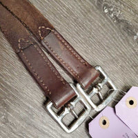 Thick Stirrup Leathers *vgc, clean, edge rubs, uneven, creases, rubs