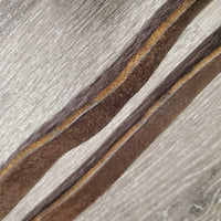 Thick Stirrup Leathers *gc/fair, uneven, xholes, unstitched, older, creased