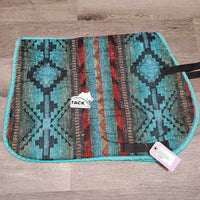 Hvy Navajo Top Saddle Pad *gc, clean, older, puckers, pills, mnr dingy, threads, faded, rubs
