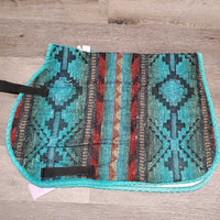 Hvy Navajo Top Saddle Pad *gc, clean, older, puckers, pills, mnr dingy, threads, faded, rubs