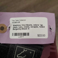 Hind Boots, velcro *gc, clean, rubs, stains, scrapes, faded
