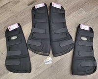 4 Shipping Boots *vgc, mnr hair, dirt, snag, unstitched binding & fading
