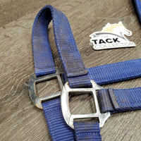 Nylon Halter, snap *gc/fair, dirty, stains, bent/folded nose, edge rubs
