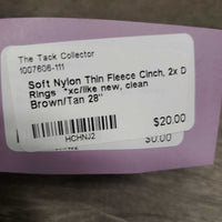 Soft Nylon Thin Fleece Cinch, 2x D Rings *xc/like new, clean
