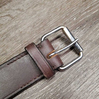 1.5" wide Thin Leather Back Cinch, roller buckles *xc/like new, clean, v.mnr edge knicks
