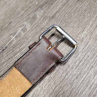 1.5" wide Thin Leather Back Cinch, roller buckles *xc/like new, clean, v.mnr edge knicks
