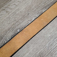 1.5" wide Thin Leather Back Cinch, roller buckles *xc/like new, clean, v.mnr edge knicks