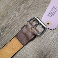 1.5" wide Thin Leather Back Cinch, roller buckles *xc/like new, clean, v.mnr edge knicks
