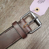 1.5" wide Thin Leather Back Cinch, roller buckles *xc/like new, clean, v.mnr edge knicks
