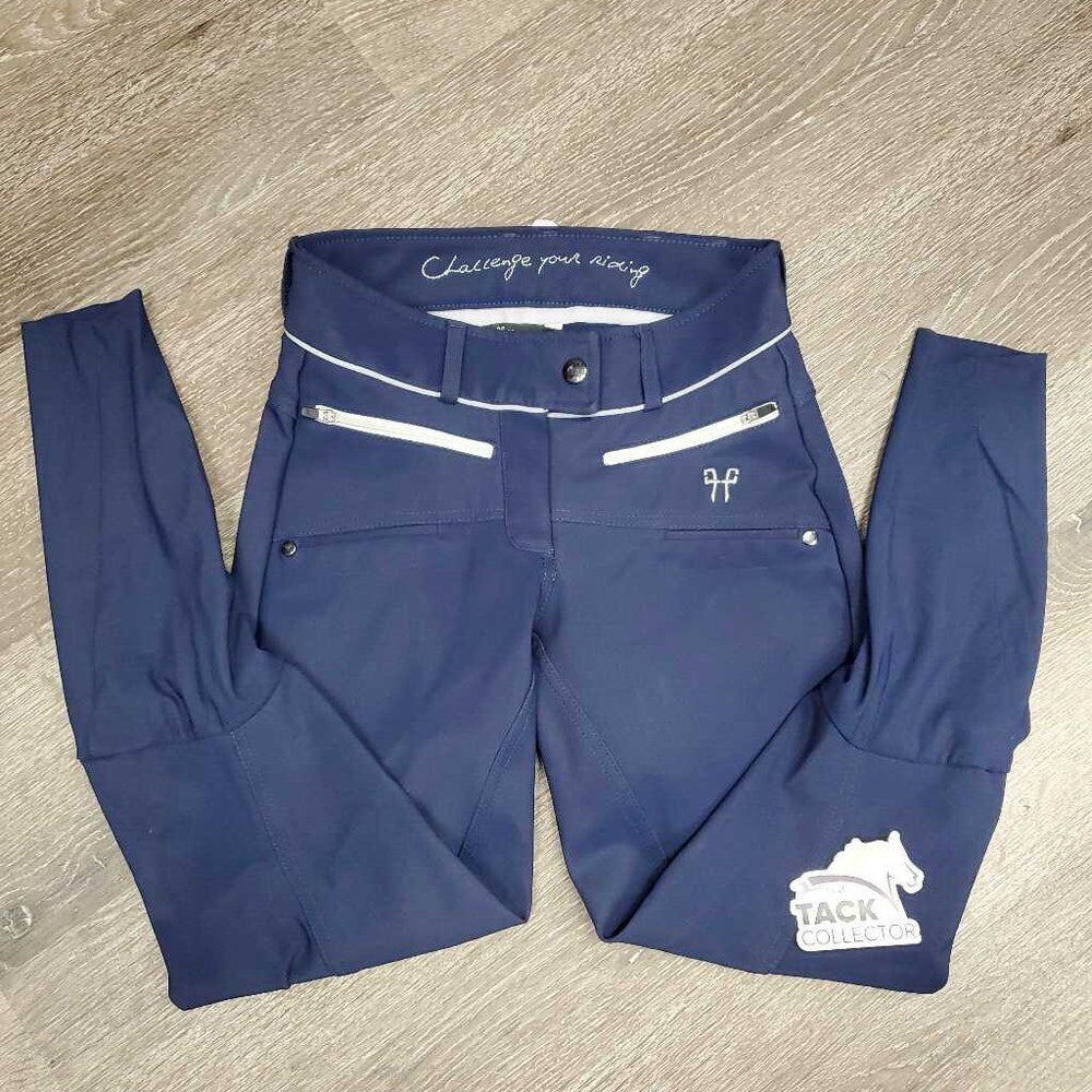 Euroseat Breeches *vgc, shiny/rubbed seat & legs, streaks?stains, mnr popped stitching