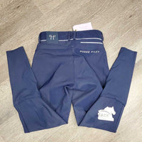 Euroseat Breeches *vgc, shiny/rubbed seat & legs, streaks?stains, mnr popped stitching
