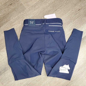 Euroseat Breeches *vgc, shiny/rubbed seat & legs, streaks?stains, mnr popped stitching