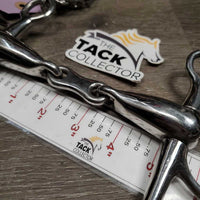 LS Thick Hollow Mouth French Link Pelham Bit, flat center bar, chain *xc/like new
