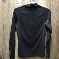 LS Light Shirt, 1/3 Zip Up *vgc, hairy, mnr rubs, seam rubs & pills