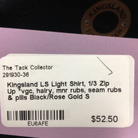 LS Light Shirt, 1/3 Zip Up *vgc, hairy, mnr rubs, seam rubs & pills

