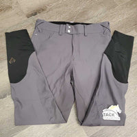 Euro Seat Sticky Knee Breeches *vgc, mnr stains, undone stitching, discolored seat & legs