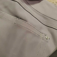 Euro Seat Sticky Knee Breeches *vgc, mnr stains, undone stitching, discolored seat & legs
