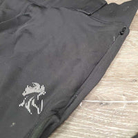 High Waist Euro Seat Riding Tight Breeches, Pull On *gc, mnr snags, rubs, hair & pills
