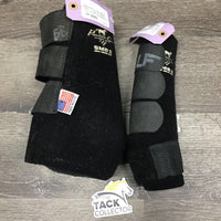 Neoprene Closed Sport Boots, velcro *gc, clean & residue, hairy, faded, threads, marker
