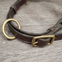 Double Leather Grooming Halter *vgc, clean, mnr film, stains & scraped edges