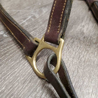 Double Leather Grooming Halter *vgc, clean, mnr film, stains & scraped edges
