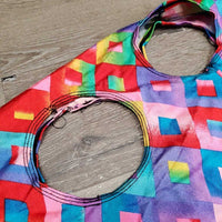 Full Face Slinky, Pull On, Velcro *gc/fair, big & sm holes, hair, threads, rubs, snags, holes, v.frayed & stretched els, unstitched eyes