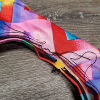 Full Face Slinky, Pull On, Velcro *gc/fair, big & sm holes, hair, threads, rubs, snags, holes, v.frayed & stretched els, unstitched eyes
