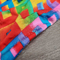 Full Face Slinky, Pull On, Velcro *gc/fair, big & sm holes, hair, threads, rubs, snags, holes, v.frayed & stretched els, unstitched eyes