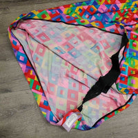 Full Face Slinky, Pull On, Velcro *gc/fair, big & sm holes, hair, threads, rubs, snags, holes, v.frayed & stretched els, unstitched eyes