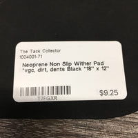 Neoprene Non Slip Wither Pad *vgc, dirt, dents

