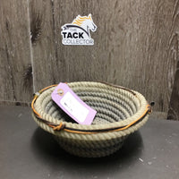 Lariat Bowl, leather lace top *gc, rubs, stains