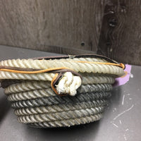 Lariat Bowl, leather lace top *gc, rubs, stains
