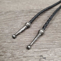 Leather Braided Bolero, Turqoise Slider *xc

