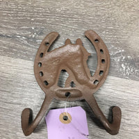 Cast Metal "Horse Head" Wall Mount Hook *like new