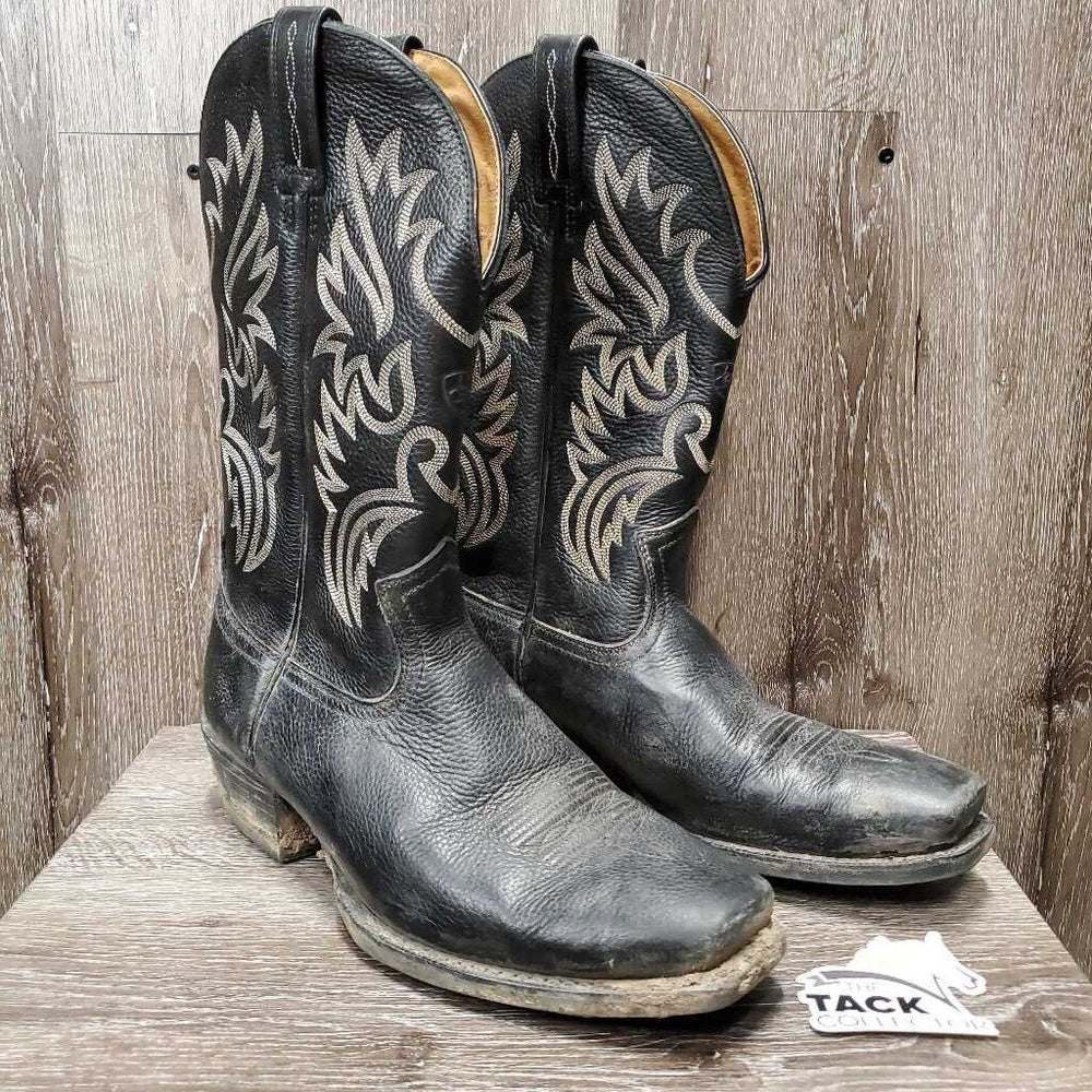 Pr MENS Western Boots *vgc, v.dirty, film, toes: faded & rubs, older?