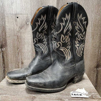 Pr MENS Western Boots *vgc, v.dirty, film, toes: faded & rubs, older?
