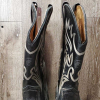 Pr MENS Western Boots *vgc, v.dirty, film, toes: faded & rubs, older?
