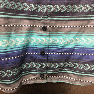 LS Western Shirt *gc, older, mnr curled edges & cuff rubs